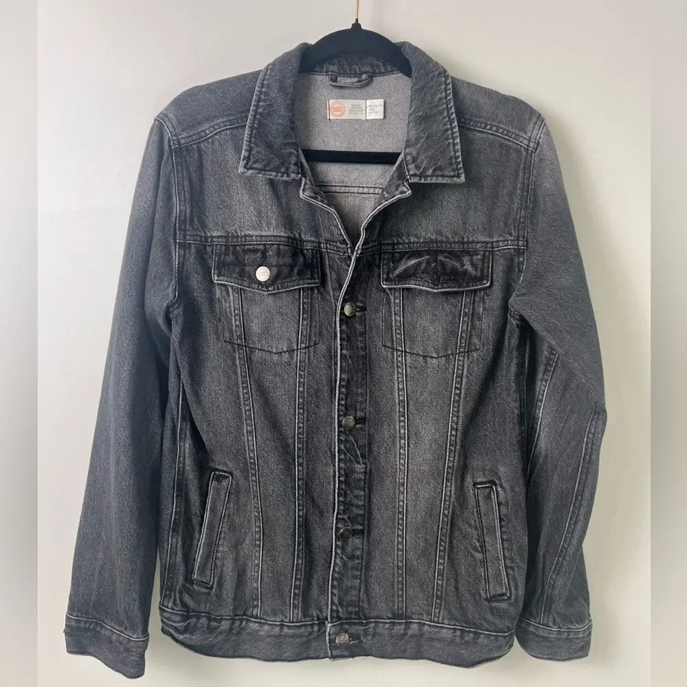 WONDER NATION black denim jacket- kids size XL-14/16